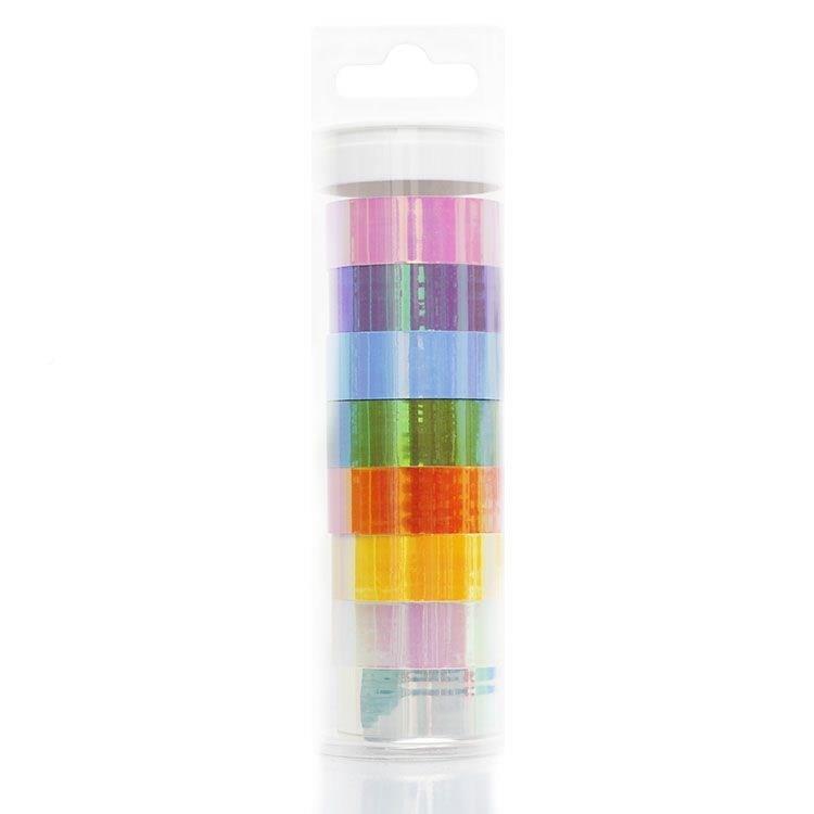 纳米变色糖果色胶带珠光胶纸影视艺术表演道具体S操呼啦圈缠绕带