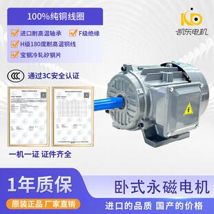 铸铁卧式永磁同步电动机2.2W4W7.5W3000转永磁同步电机厂家