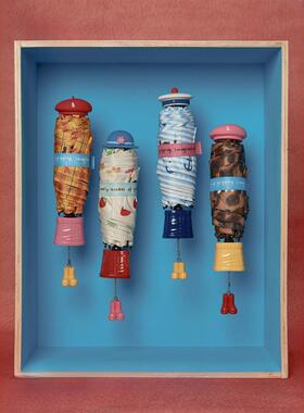 Tagi.夏季新品《换装游戏》折叠伞防晒抗UV可爱防晒遮阳伞