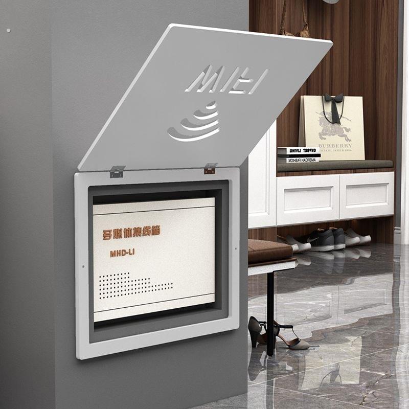 电表箱遮丑神器弱电箱遮挡多媒体信息网线盒超薄盖板装饰画免打孔