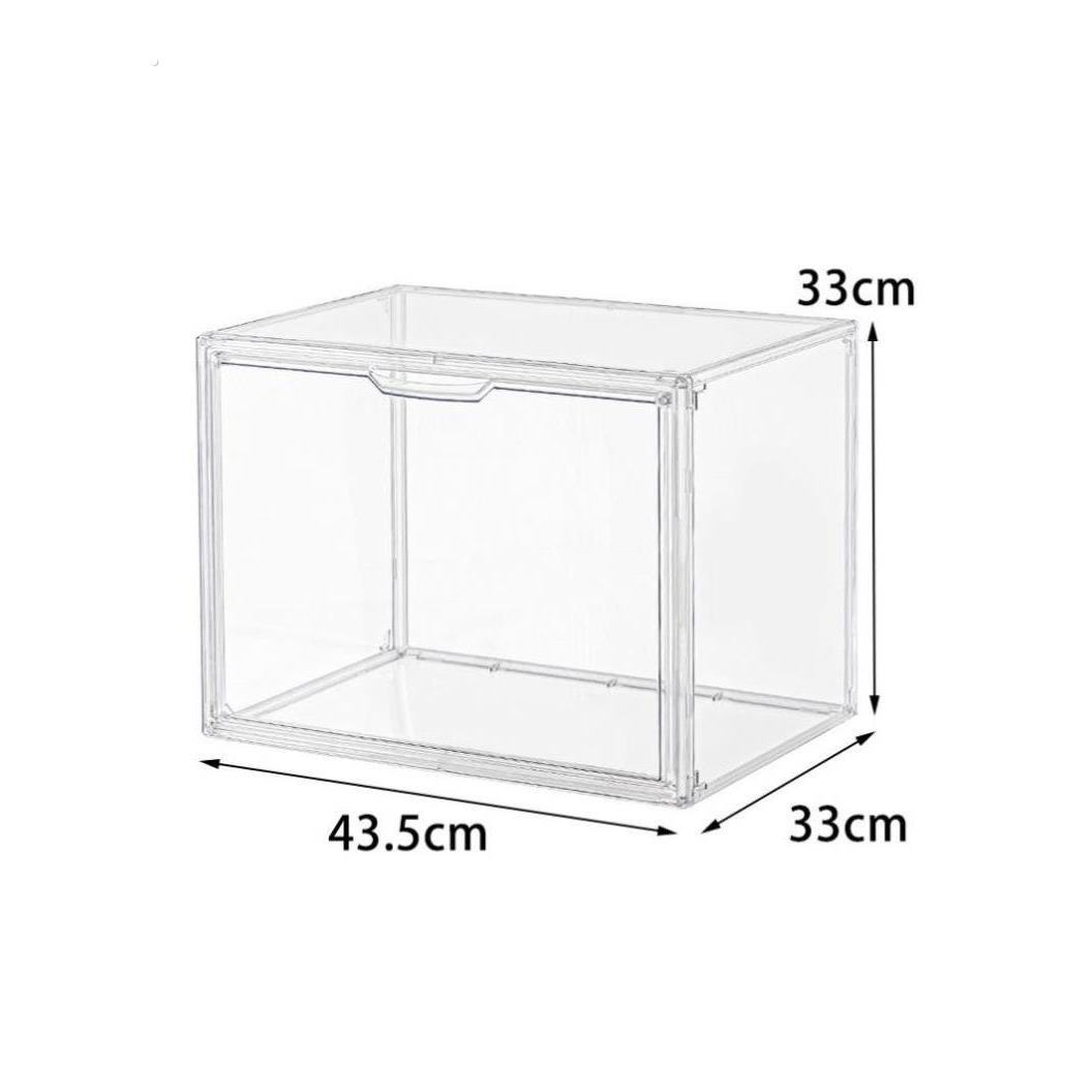 书本收纳盒透明防尘桌上书柜书架旧书儿童绘本书亚克力桌面置物架