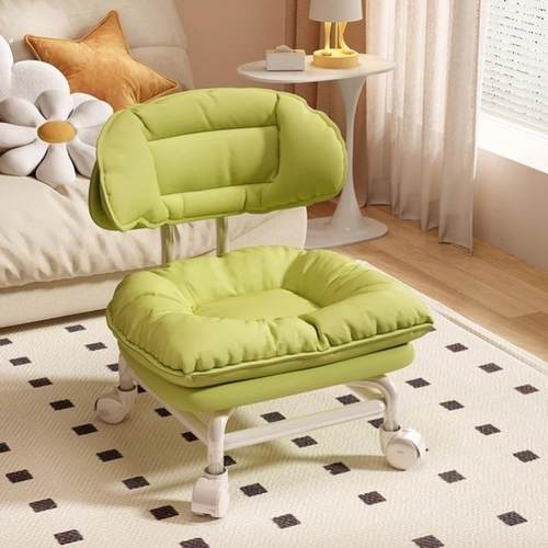 万向轮小凳子家用滑轮移动矮凳客厅高颜值儿童靠背小椅子换鞋板凳