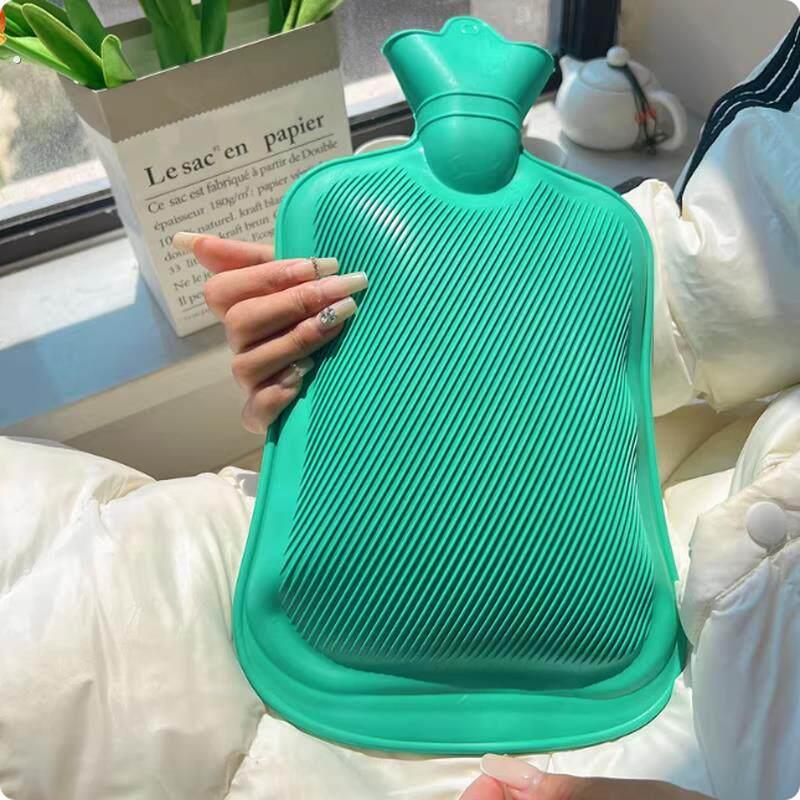 老式斜纹充水暖手袋大容量老式灌水暖水袋加厚家用暖脚注水热水袋