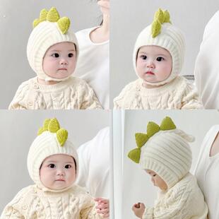 秋季0到3个月婴儿帽子秋冬女宝宝小月龄秋天可爱2婴幼儿4男5早秋6