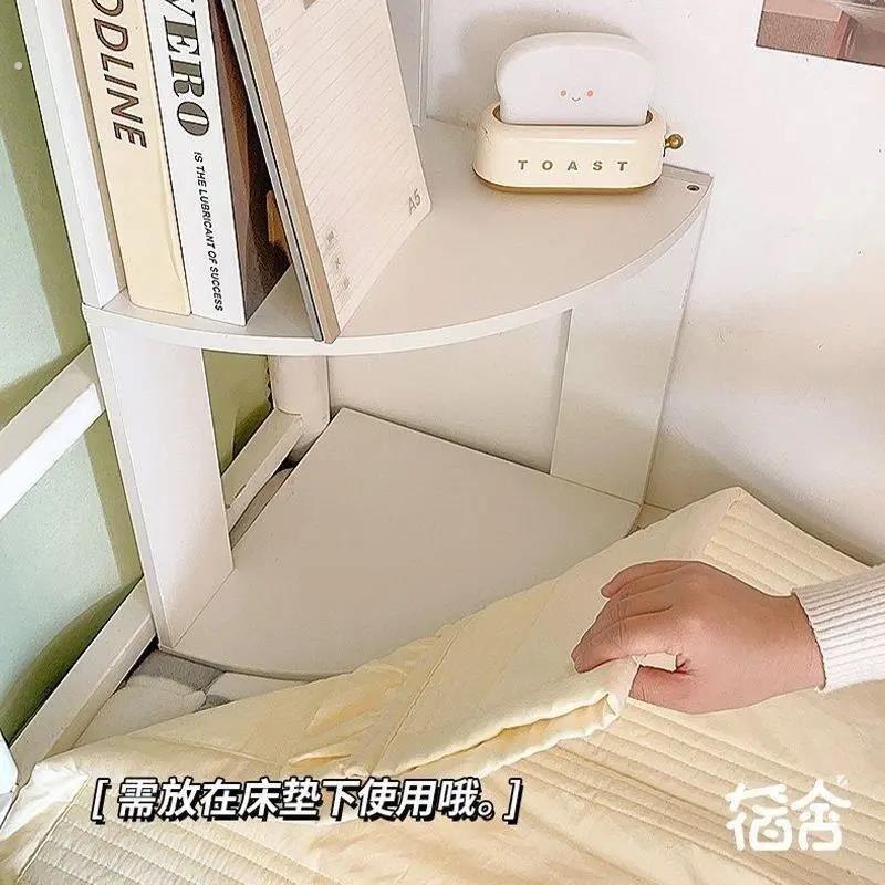 床角多层置物架宿舍上下铺床头收纳柜床上柜子床边转角书架床上架