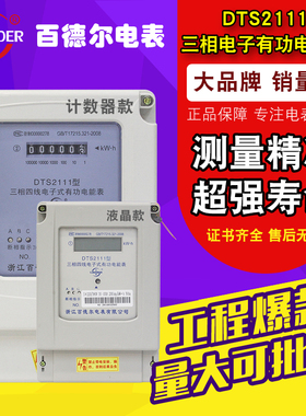 百德尔生产供应三相四线电能表电子表智能电表多用户电表定做