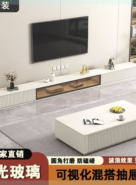 实木电视柜落地茶几组合简约小户型意式路由器收纳柜新款环保