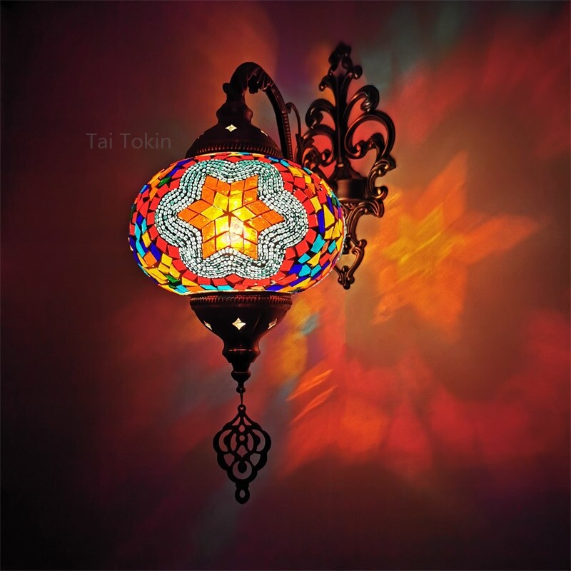 摩洛哥特色壁灯地中海手工过道走廊阳台餐厅酒店酒吧装饰壁灯