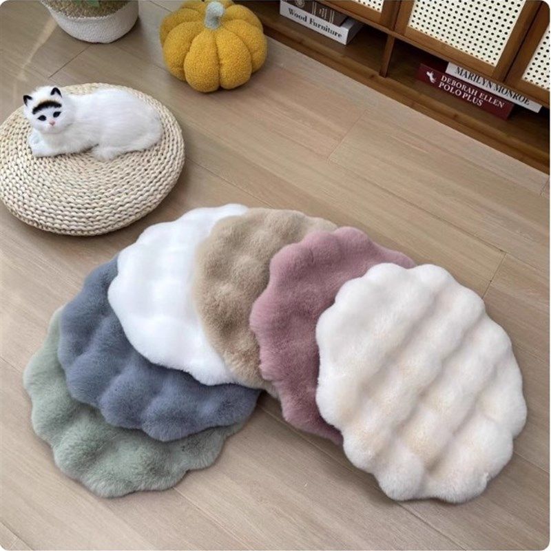 猫咪睡觉垫猫窝垫子兔毛绒圆形狗窝搭配毯子秋冬保暖坐垫宠物用垫,居家布艺,美臀垫/保健坐垫,淘宝优惠券,粉丝福利购,淘宝优惠卷