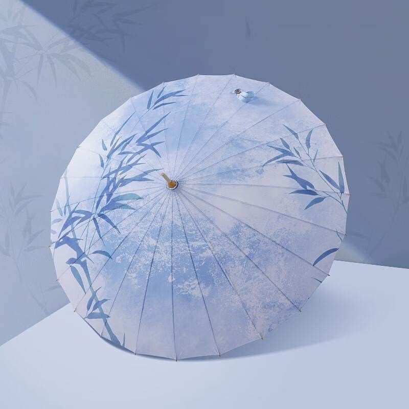 沃之沃古风油纸伞防水晴雨两用复古国风雨伞24骨实用汉服长柄伞 2,居家日用,伞,淘宝优惠券,粉丝福利购,淘宝优惠卷