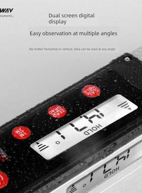 德国精装进口神达威Sw-Lr180铝合金2m数显可折叠水平仪数字测量立