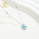 龙丰绿松轩S925银正品 天然绿松石葫芦精致百搭女款 项链高级感满满