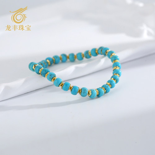 绿松石直切diy小众设计女款手链