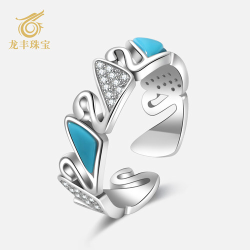 龙丰绿松轩天然绿松石戒指