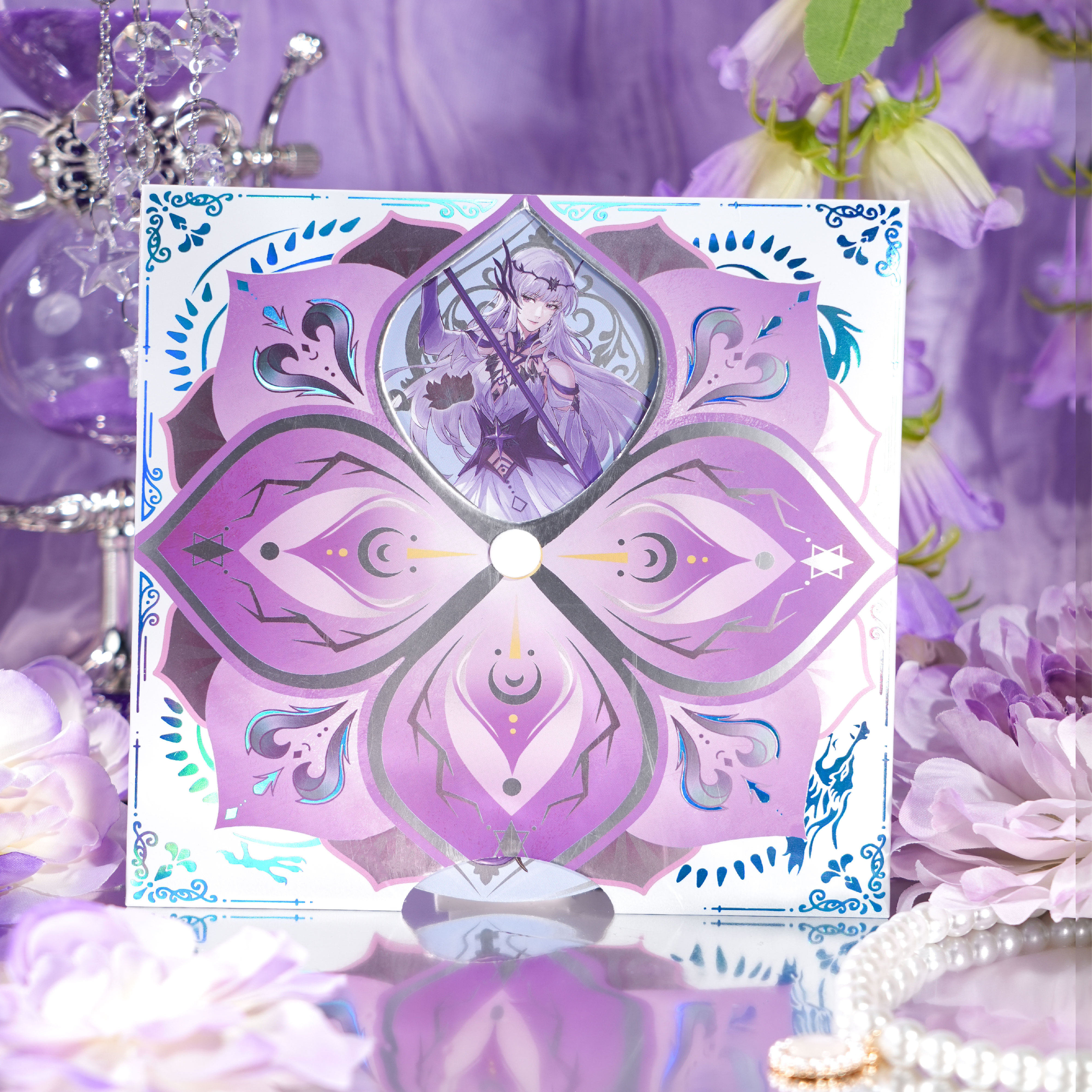 神印王座正版【开心一下】盛世莲华圣采儿生日周边徽章色纸官谷