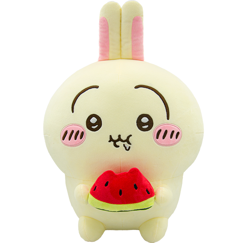 MINISO名创优品Chiikawa大号西瓜毛绒公仔乌萨奇圣诞礼物玩偶玩具