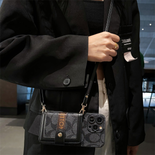 坎宁安适用于iqoo13手机壳z9turbo商务卡套12pro斜跨绳11Pro零钱包Neo6se插卡Z6x复古U5S小众5se简约9spro