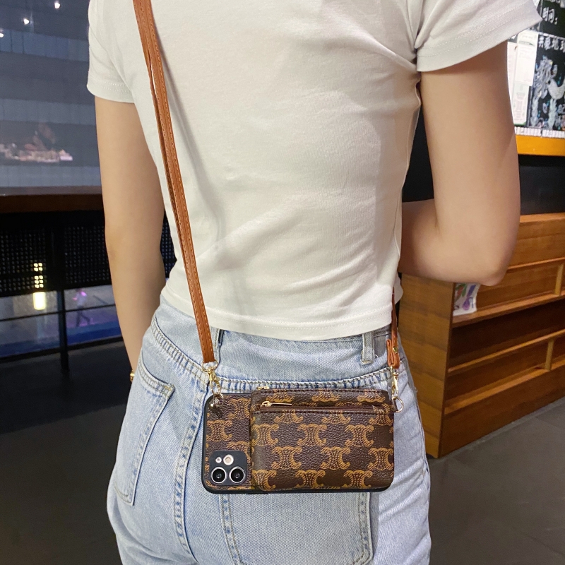 坎宁安适用于华为Mate70Pro手机壳Mate70挂脖绳Mate60RS零钱包P50pro卡套P40pro背带式mate50创意mate30欧美5