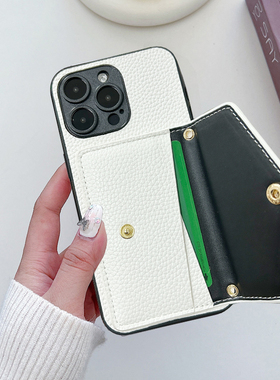 坎宁安适用于红米Turbo4手机壳13插卡套note14pro+商务皮质11E卡夹10se电梯卡9/8pro复古7小众13C时尚