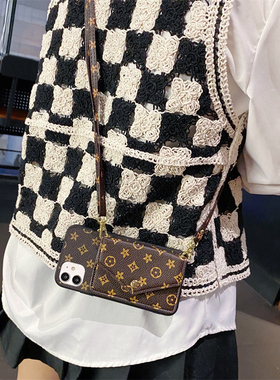 【2500个型号可备注】适用华为Pura70pro手机壳可插卡ultra复古art斜跨绳70Pro+零钱包P60背带高级感轻奢定制