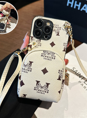 坎宁安适用于红米Turbo4手机壳13/12书包note14pro+背带绳11E装钱10se插卡套9/8pro口红7小众13C简约10x防摔