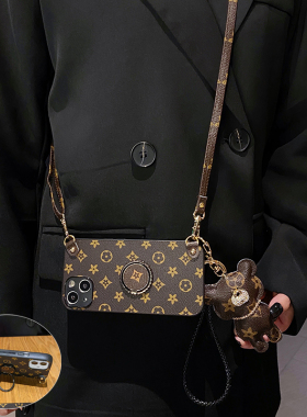 适用vivo iqoo12手机壳iQOO12ProNeo9Pro折叠支架iqoo12斜挎iQOO9SE背带式iQOOZ9Turbo高级感9seNeo9Pro防摔