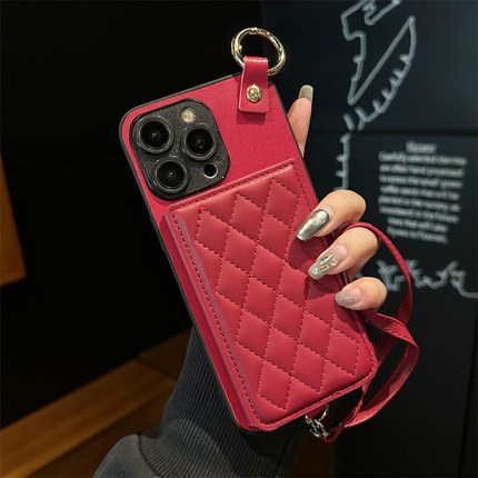 坎宁安适用于iqoo13手机壳z9turbo零钱包12pro小香风11Pro手绳Neo6se支架Z6x折叠U5S欧美5se简约9spro+时尚