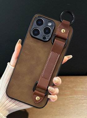 坎宁安适用oppo Reno14手机壳13/12pro腕带11se支架6i/5z羊巴皮4商务男2ace复古3se+小众12PRO手机套10倍变焦