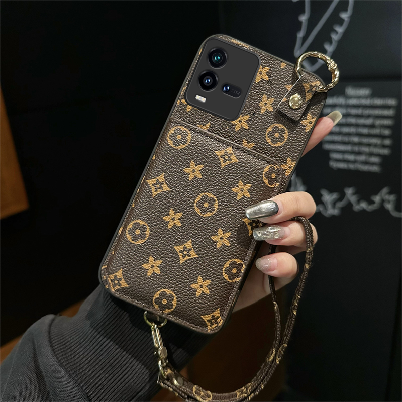 适用iQOO13Pro手机壳12Pro新款11Pro皮质10手绳9Pro挂绳8零钱包简约5插卡套5防摔时尚轻奢创意高级感商务潮流