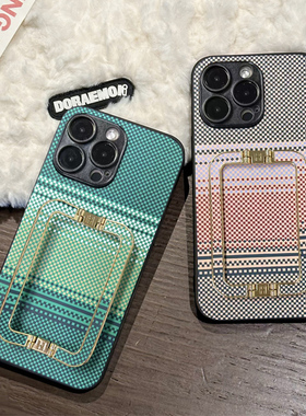 坎宁安适用于苹果16手机壳iphone15promax折叠17支架14plus凯夫拉13懒人11商务xs碳纤维XR创意7保护套8P防摔