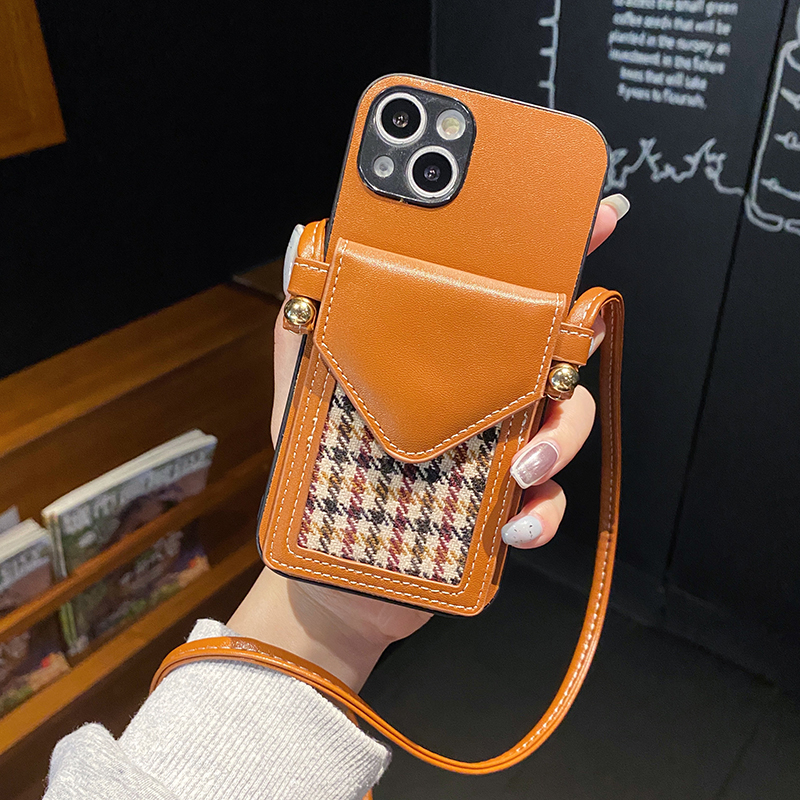 【3500个型号】适用苹果15e手机壳iphone16promax插卡包11pro斜跨绳12零钱包13全包xR防摔xsmax背带7/8p包包