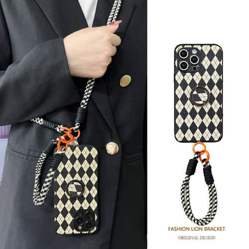 坎宁安适用于oppoA5Pro手机壳a2m商务支架A3手绳活力版斜跨A1X公交a58挂绳a97小众oppo简约a55s创意保护套