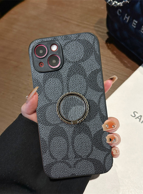 适用iQOO5Pro手机壳U3X旋转支架U5便携Z1x指环扣Neo855折叠Neo复古U5S小众5se简约neo3桌面U5e防摔创意保护套