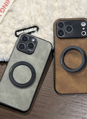 坎宁安适用华为Hi畅享80s手机壳70x旋转支架60Ultra羊巴皮50pro商务30E秋冬20se男款20plus折叠式50Z全包20P