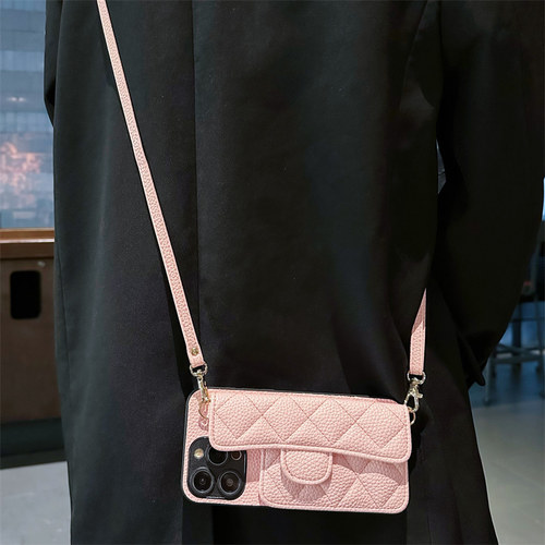 适用于华为MateX5手机壳折叠屏X3菱格vs2零钱包X2/XS小众MateXs小香风手提绳X3典藏版小香风