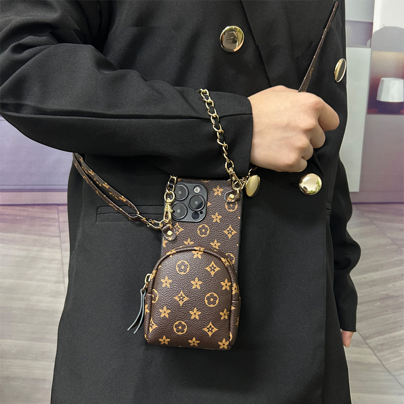 坎宁安适用于苹果17promax手机壳iphone16手提air包14plus斜跨15可装卡12挂绳11背包13零钱包XR时尚7保护套8P