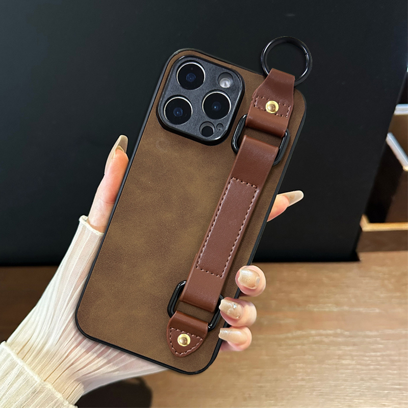 坎宁安适用oppoA3Pro手机壳a2m腕带A1支架5G羊巴皮A1X商务男a58复古a97小众适用oppo简约a55s欧美a36保护套潮