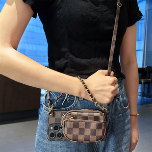 坎宁安适用于荣耀X60pro手机壳畅玩60plus插卡套x60i斜挎绳30s零钱包V40女款 X7A旅行8a带卡包20lite全包