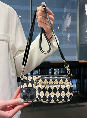 坎宁安适用于红米Turbo4手机壳13/12零钱包note14pro+斜跨绳11E手提10se插卡9/8pro钥匙7小众13C时尚保护套