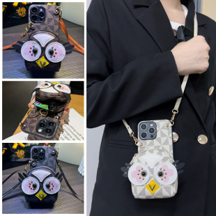 适用vivoS30手机壳S30Pro零钱卡套S30Promini斜跨绳S20插卡包S19pro口红包S18简约S17e高级S16小众S15全包