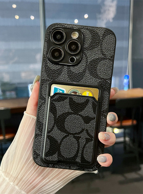 适用荣耀X60pro手机壳畅玩60plus插卡套x60i商务30s公交卡V40可装卡X7A复古8a男女20lite卡包畅享30保护套v20