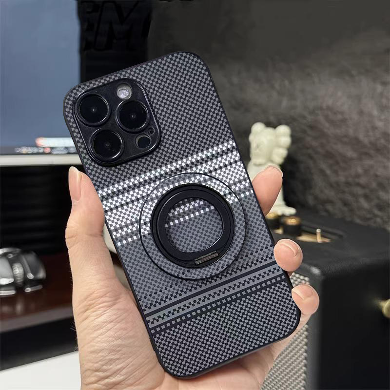 坎宁安适用于iphone17ProMax手机壳苹果16磁吸支架15凯夫拉14plus圆360度ip16e男女11商务XR折叠7/8P指环扣