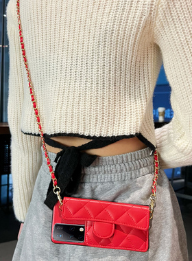 适用华为MateX5手机壳折叠屏X3插卡套vs2斜跨绳X2/XS零钱包MateXs小香风小众便携X3典藏版背带包防摔创意新款