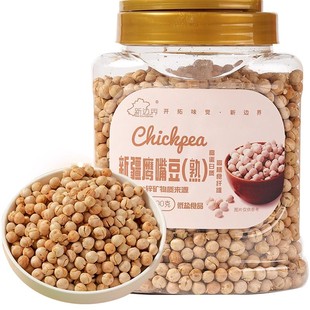 五谷杂粮坚果休闲零食酥脆即食 新疆熟鹰嘴豆500g罐装 官方专营