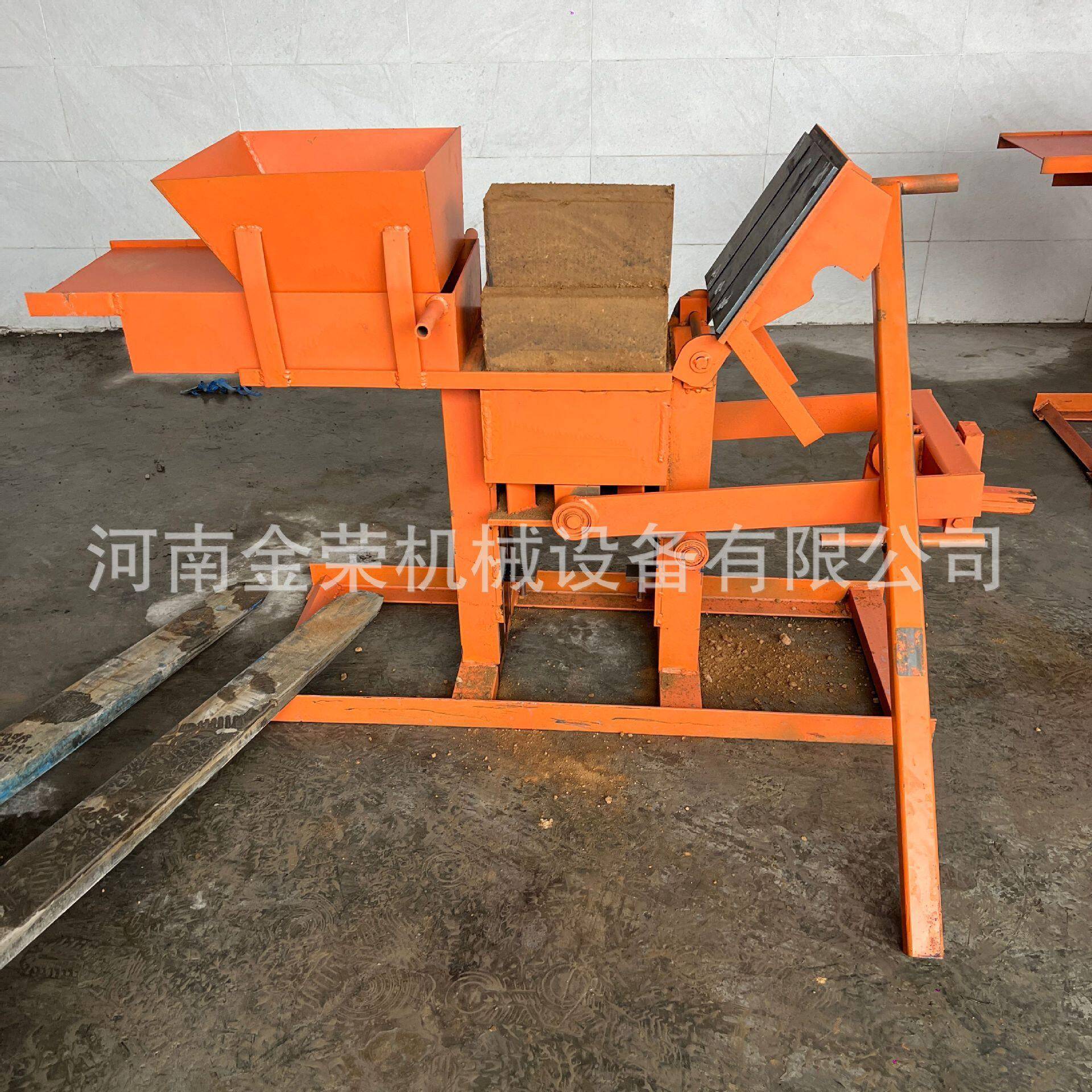 非洲空心乐黏土砖机联锁黏土制砖机手动积木空心免烧土砖设备