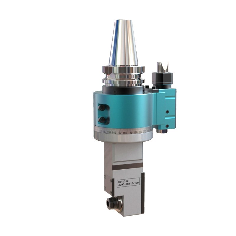 内缩式侧铣头eBT40/50 ER25/20/16/11 90度角度头CNC孔内加工用