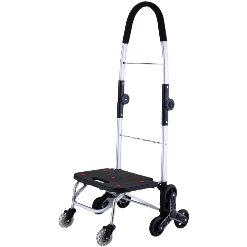 买菜车小拉车神器减震购物车爬楼折叠轻便家用手T推拉杆老人拖车