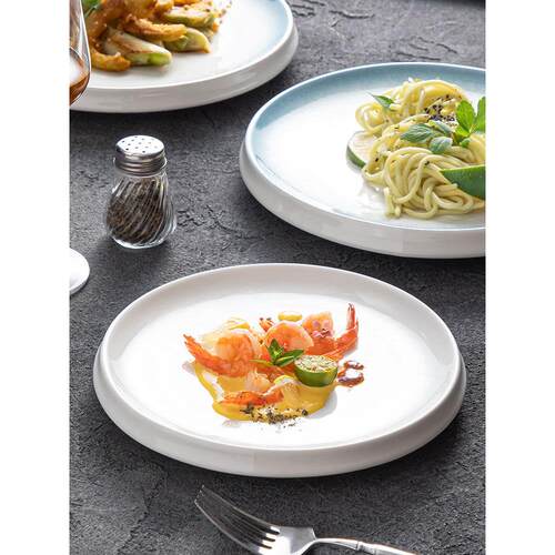 餐盘家用釉下彩陶瓷创意菜盘高级感盘子碟子饭店餐厅汤盘深盘圆盘