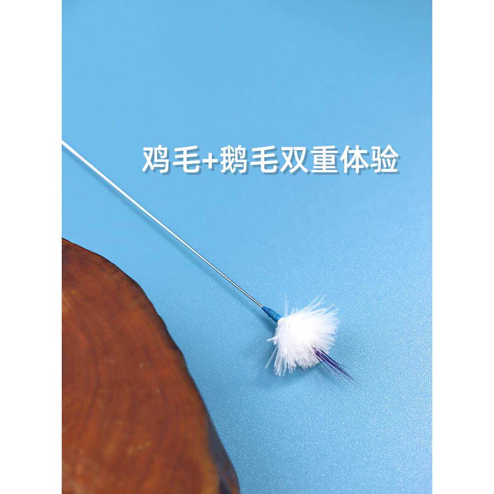 新款刘福艺采耳工具中间加鸡毛鹅痒毛毛手工银针鹅毛耳勺掏耳神器
