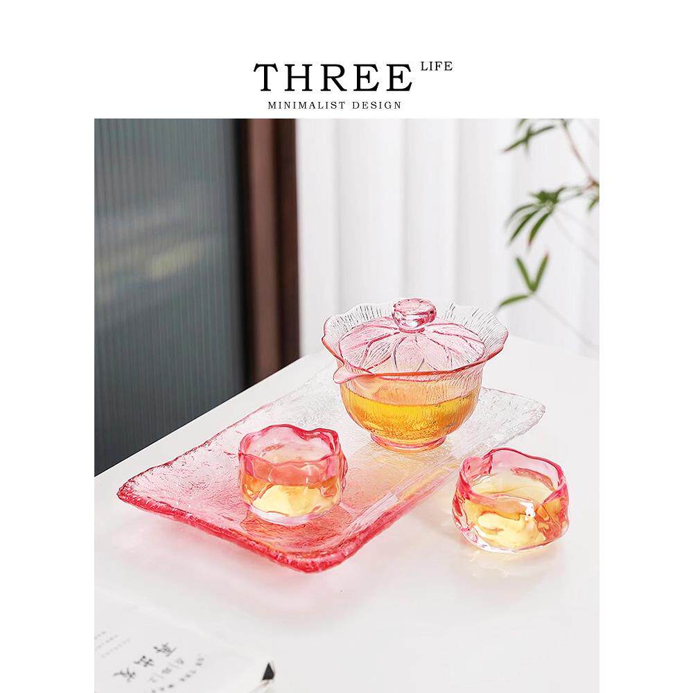 Tlife·Water·茶具套装冰冻琉璃烧仙女手抓壶一壶两个杯子 |冰露